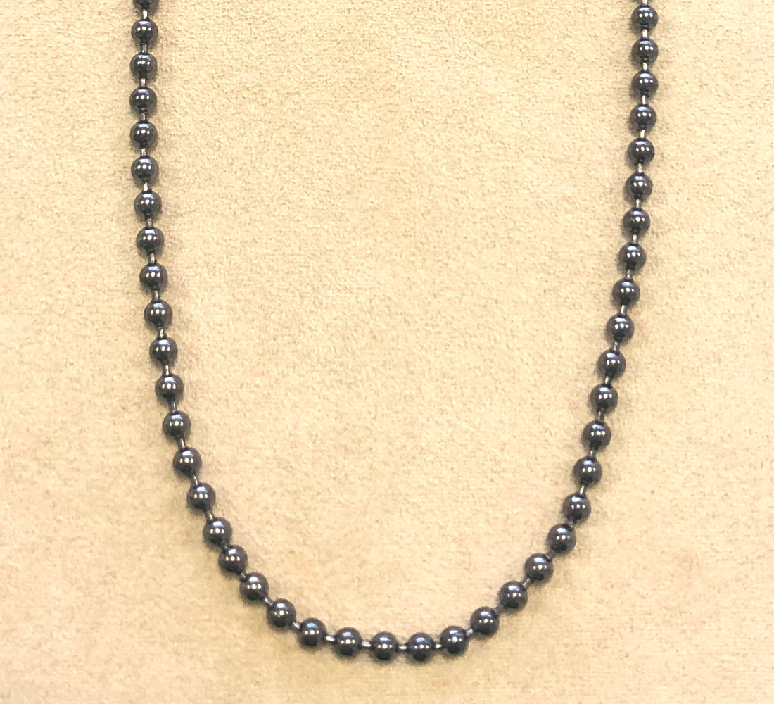 Mini Black Polka Dot Necklace